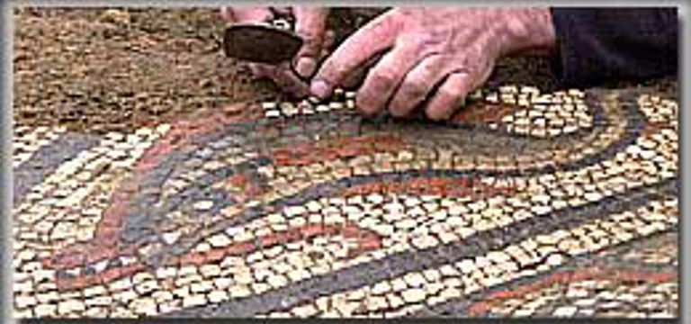 Bei Bauarbeiten in Großbritannien entdeckt: Ein großes römisches Mosaik